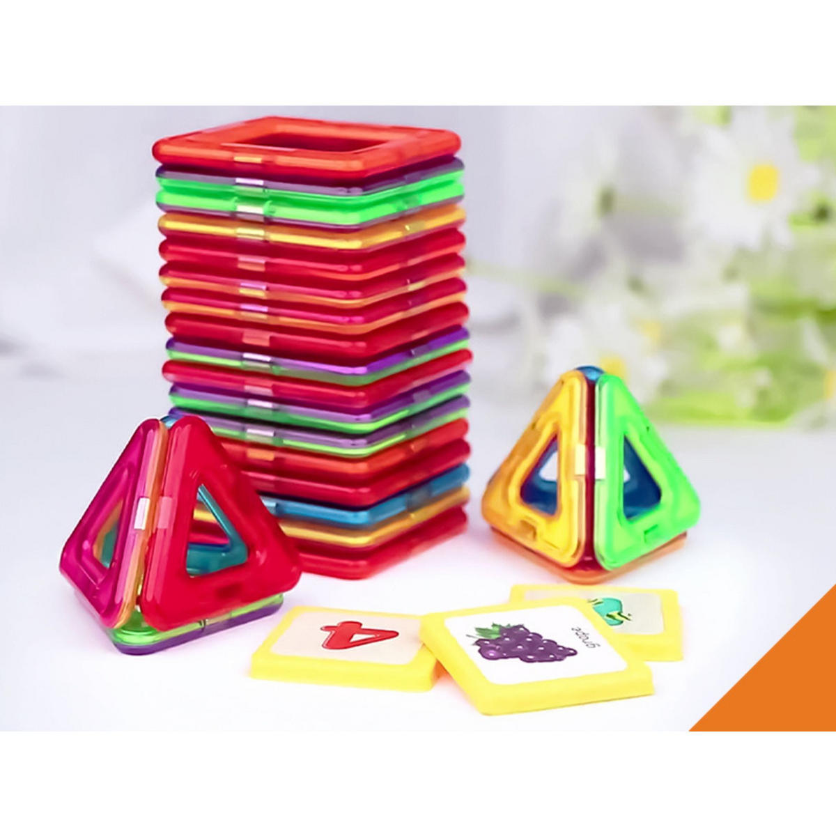 MAGNETISCHE BAUSTEINE 118 Teile - Multicolor, Kunststoff (5/5cm) - KRUMAD