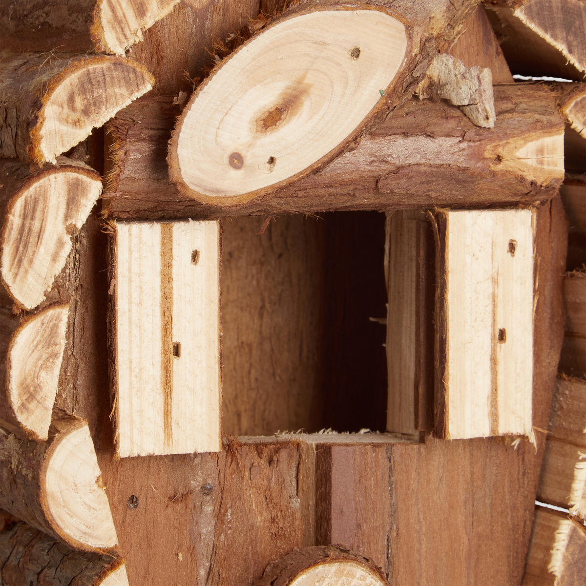 VOGELHAUS - Braun, Holz (11/24.5/8cm) - Relaxdays