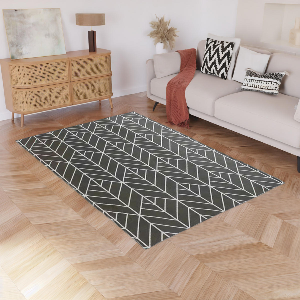 IN-/OUTDOORTEPPICH - Kunstfaser - Grau, Textil (140/200cm) - home24