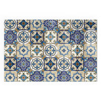 GLASPLATTE für Kamin 120x80 cm - Blau, Glas (120/80/0.4cm) - TULUP