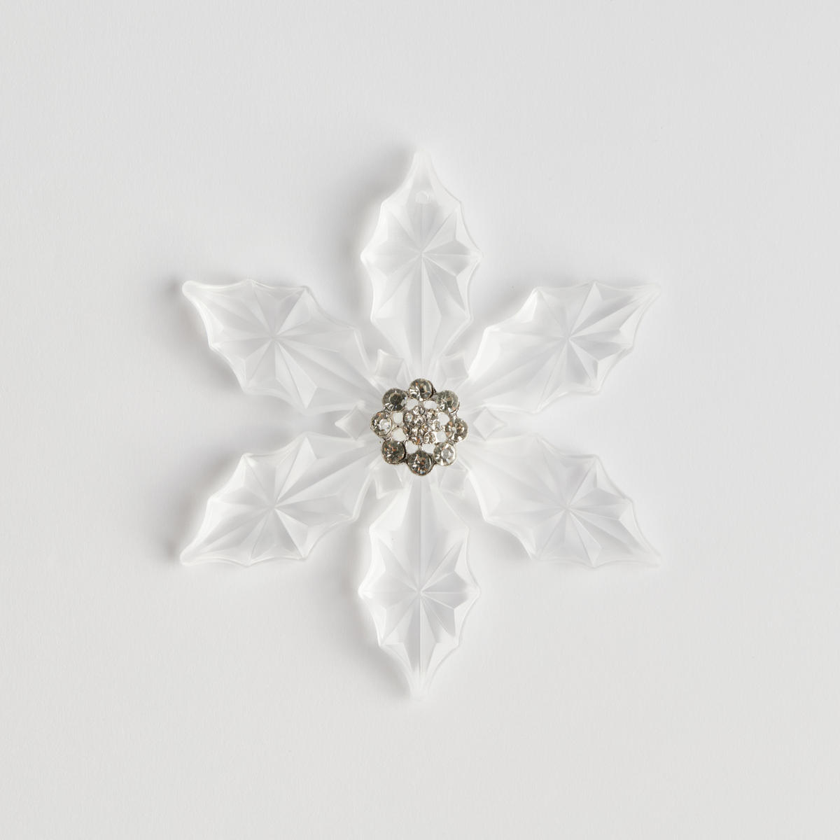 WEIHNACHTSDEKO Hängend POINSETTIA B, 12,5 x 11 cm, Silber, Christbaumschmuck, Weihnachtsbaumdekoration, Christmas, Xmas - Silberfarben, Kunststoff (11/12.5/0.5cm) - home&you