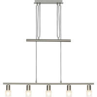 PENDELLEUCHTE Lea G32473/77 - Silberfarben, Metall (7.5/90.5/173cm) - Brilliant