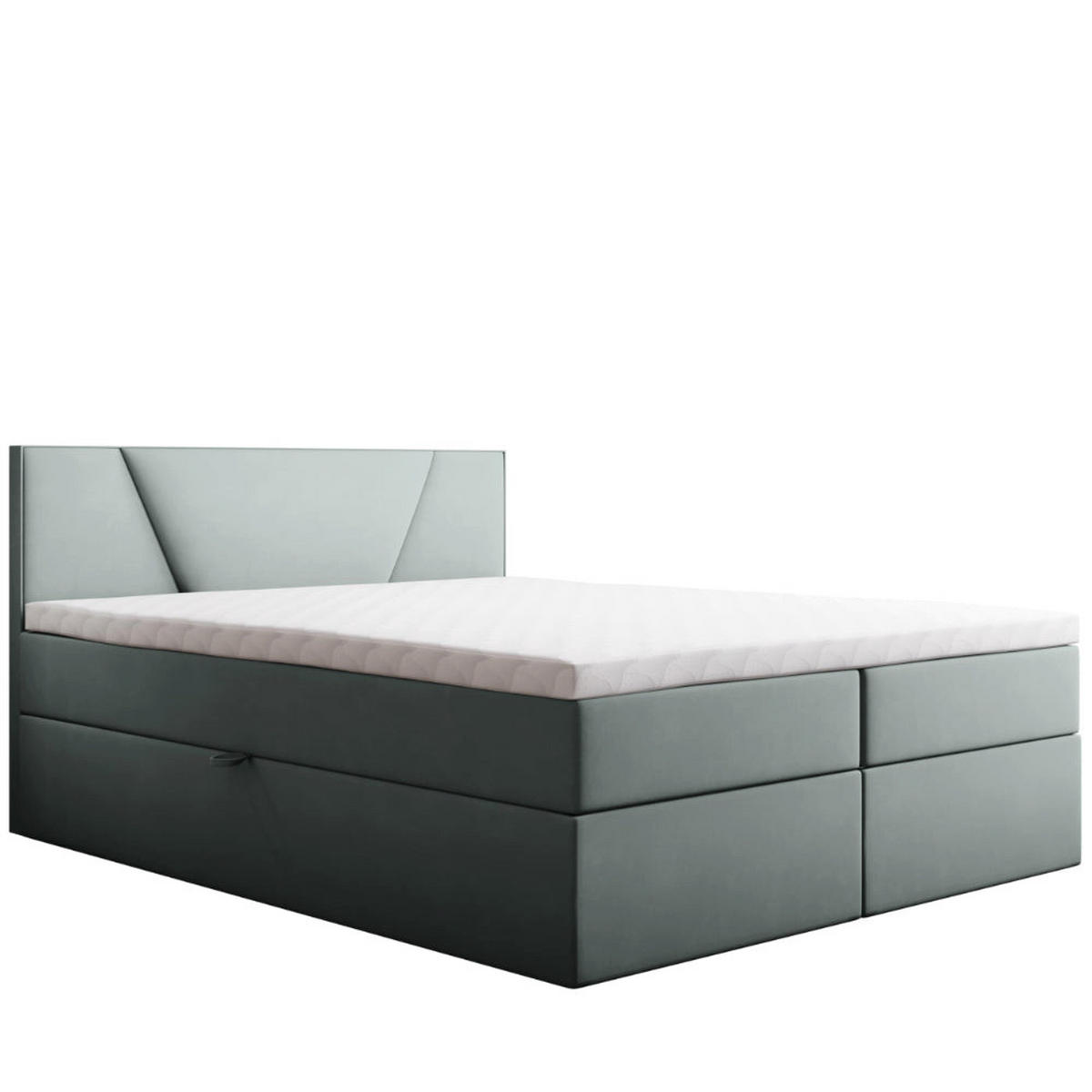 BOXBETT Jubilee Bonellfederkern inkl. Topper - Mintgrün, Holz/Holzwerkstoff (160/200cm) - Best For Home