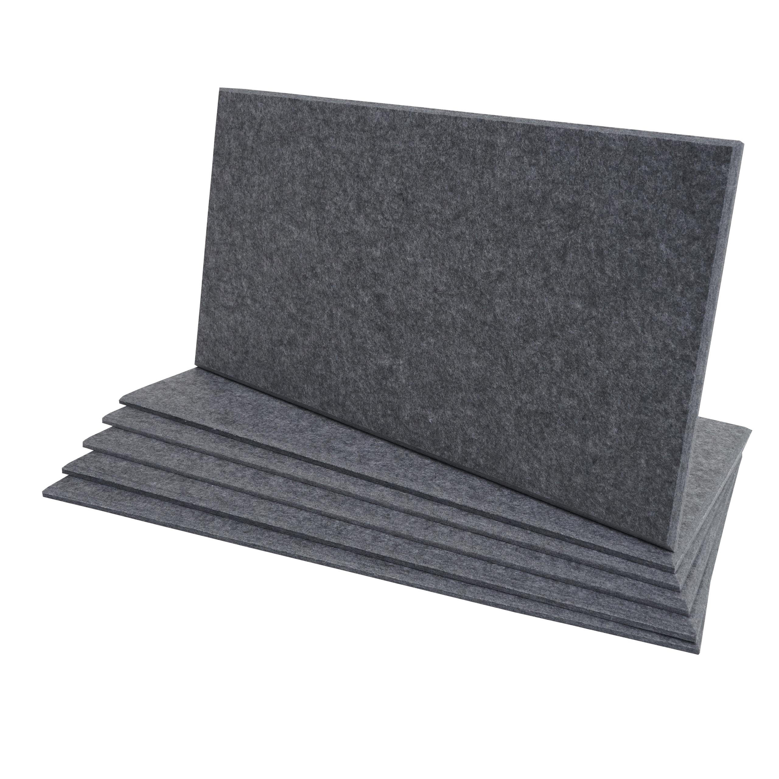 AKUSTIKWANDPANEEL Grau Komplett-Set - Grau, Textil (30/60/1cm) - MCW