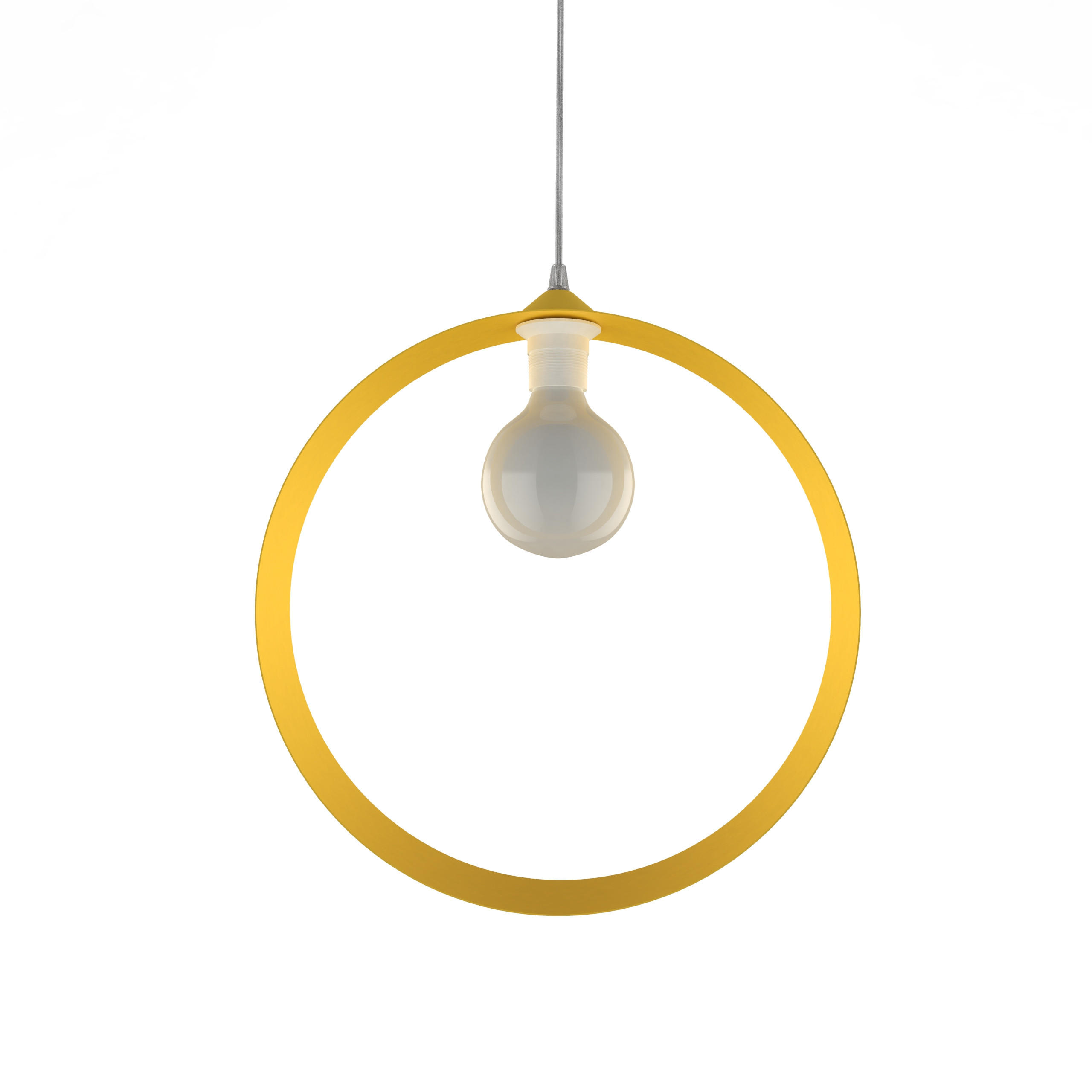 HÄNGELEUCHTE Nucleo - Gelb, Metall (7/40/40cm) - Lumicom
