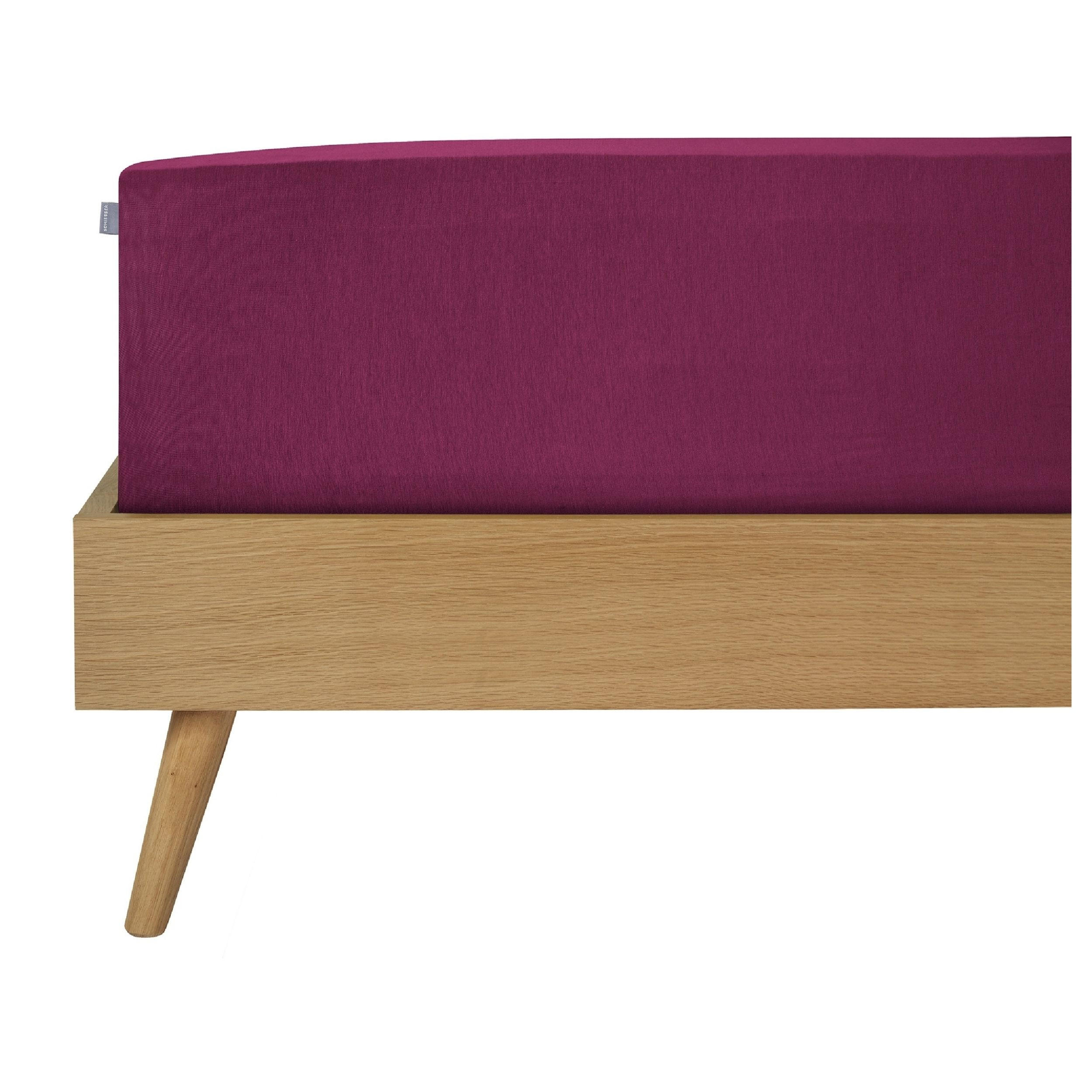 SPANNBETTLAKEN Jessi 100% Baumwolle 180x200 cm Beere - Beere, Textil (180/200cm) - SCHIESSER