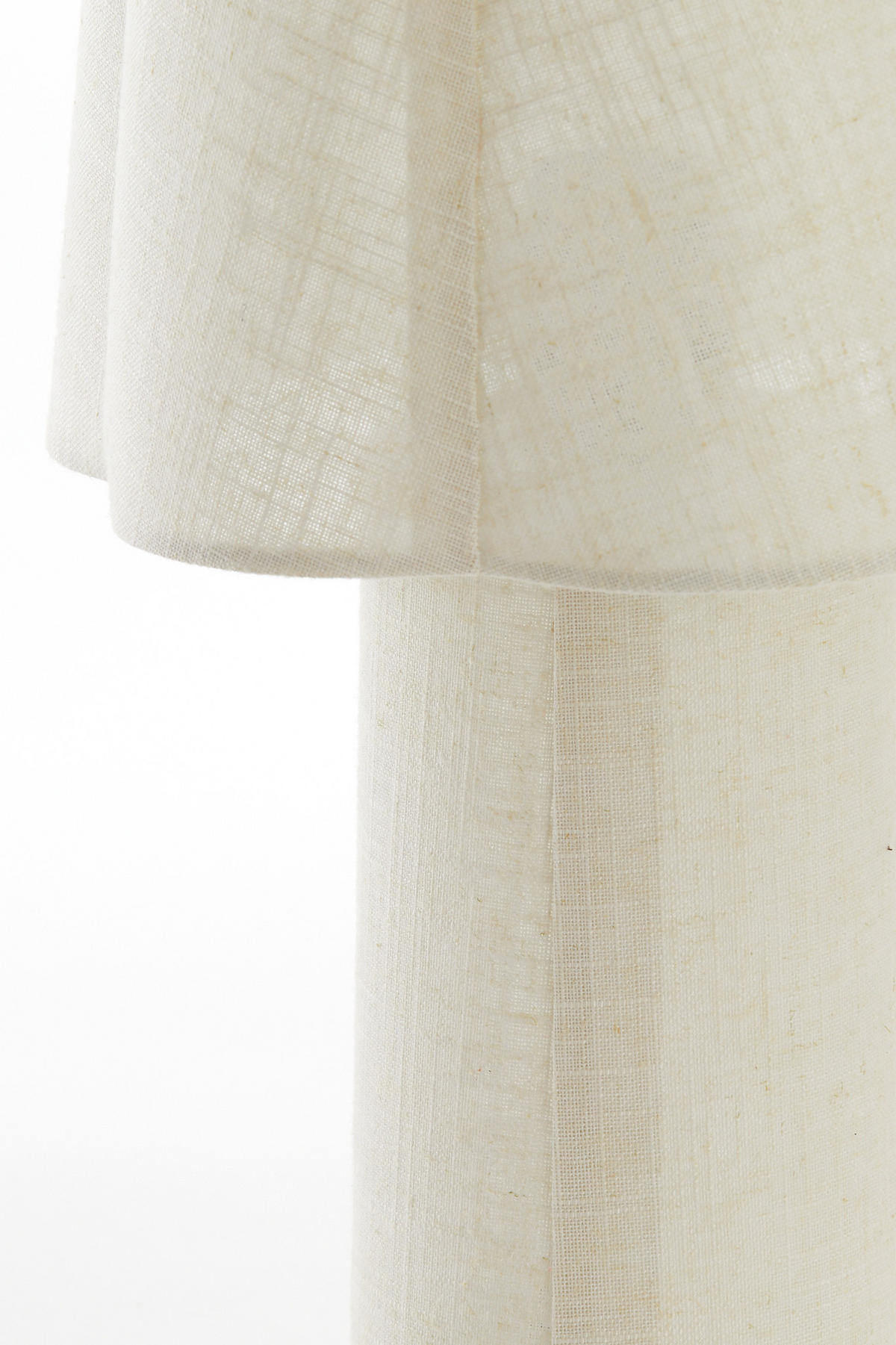 TISCHLAMPE Musaby Braun Ø25/50 cm - Braun, Textil (25/25/48.5cm) - Light & Living
