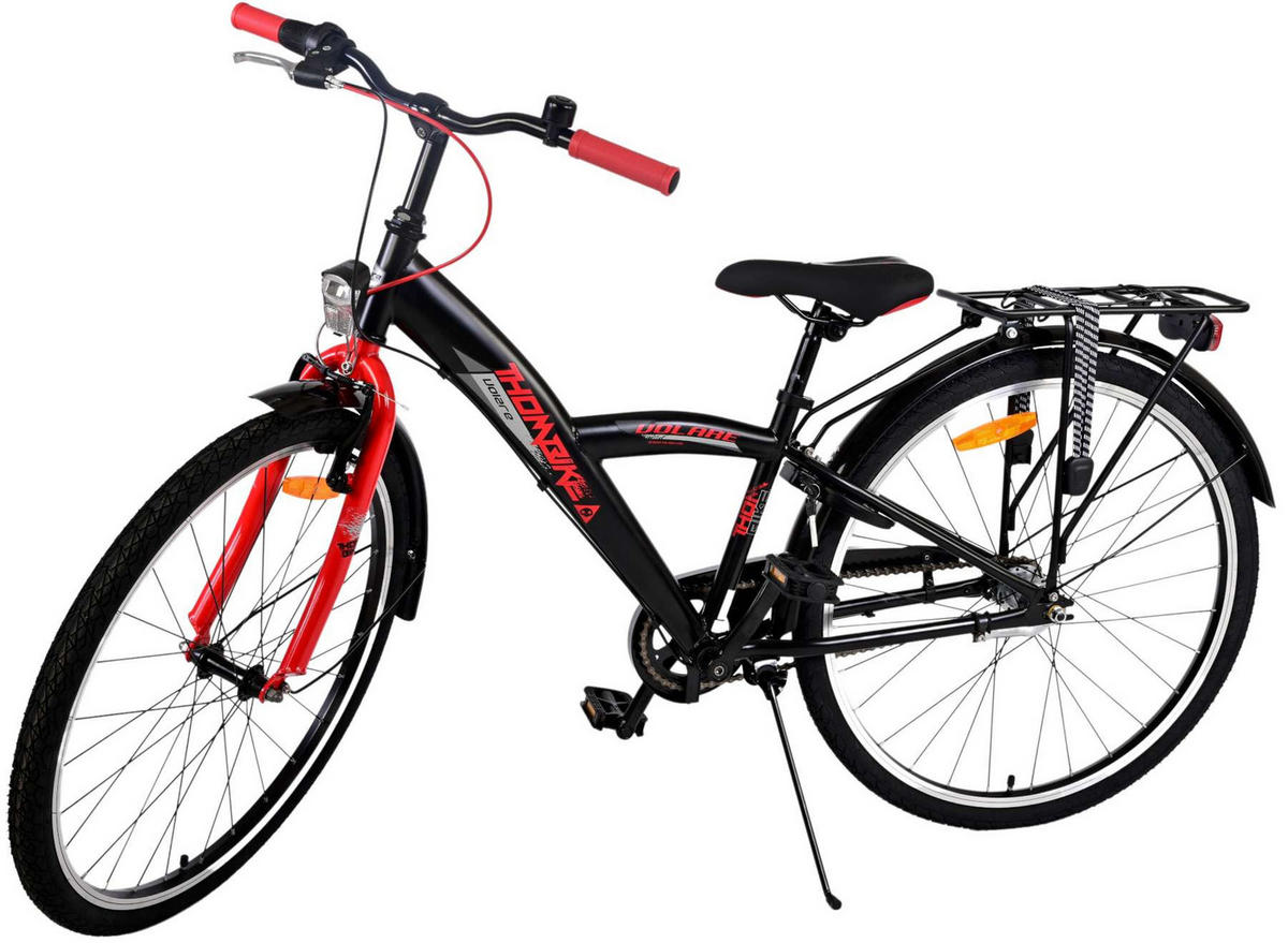 KINDERFAHRRAD Thornbike - Jungen - 26 Zoll - Rücktritt + Handbremse - 3 Gänge - Rot - Rot, Metall (77cm) - TPFSports