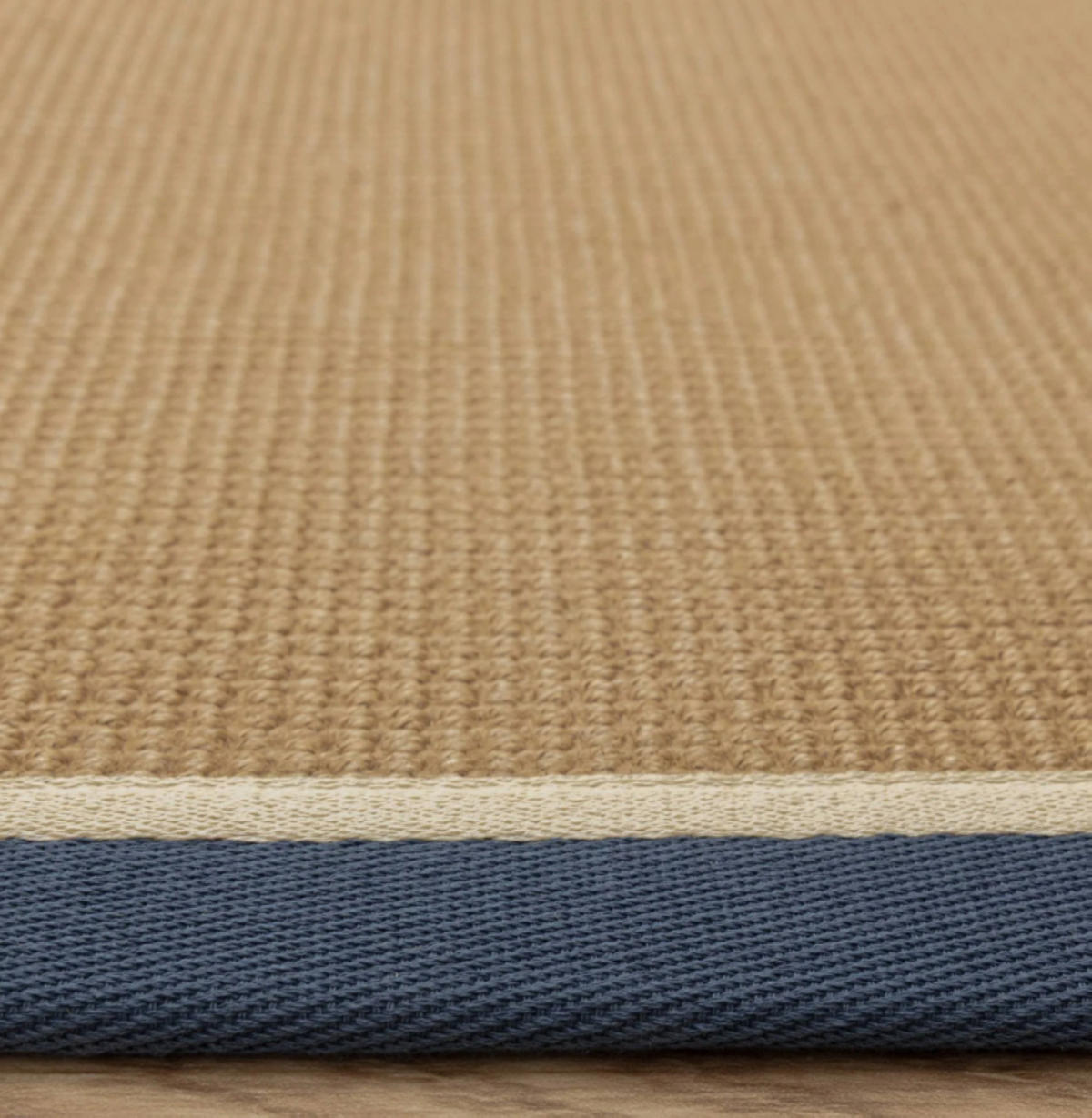 TEPPICH modern Wohn-/Schlafzimmer Naturfaser DORO Blau 40x120 cm - Blau, Naturmaterialien (40/120cm) - Novatrend