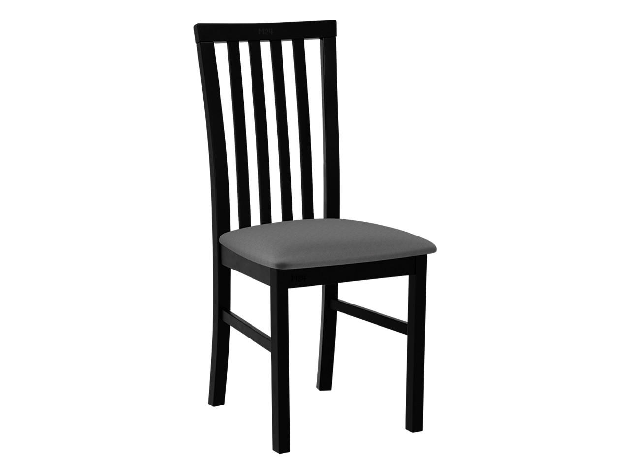 STUHL Milano I, Holzfarbe: Schwarz - Dunkelgrau/Schwarz, Holz (43/93/40cm) - MIRJAN24