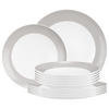 TAFELSERVICE Liberty Pure Colors New Grey 12er Set - Grau, Keramik (1/1/1cm) - Seltmann Weiden