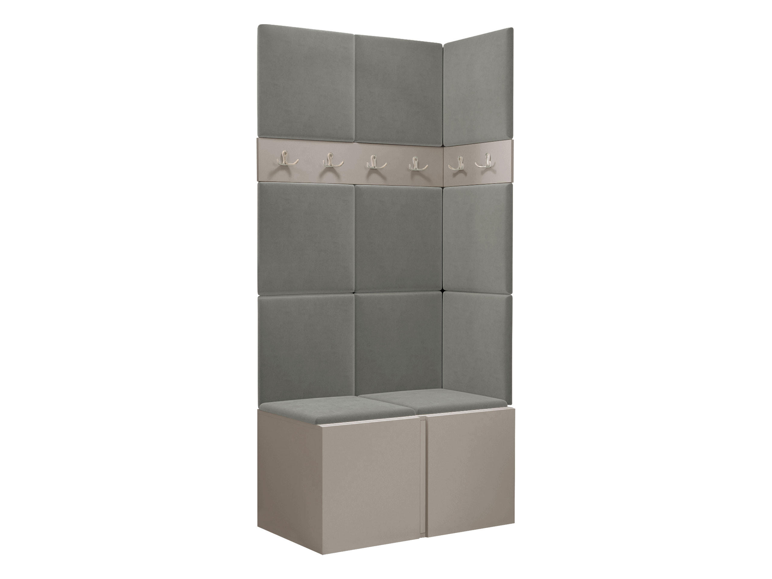 Mirjan24 Garderoben-Set Kaschmir, Grau 84x186x46 cm