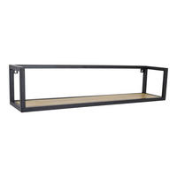 WANDREGAL Vegas Schwarz - Schwarz, Metall (90/20/20cm) - LOFT42