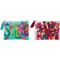 TÄSCHEN Happy Smile 2er-Set - Multicolor, Textil (21.5/16/1cm) - FURNARO