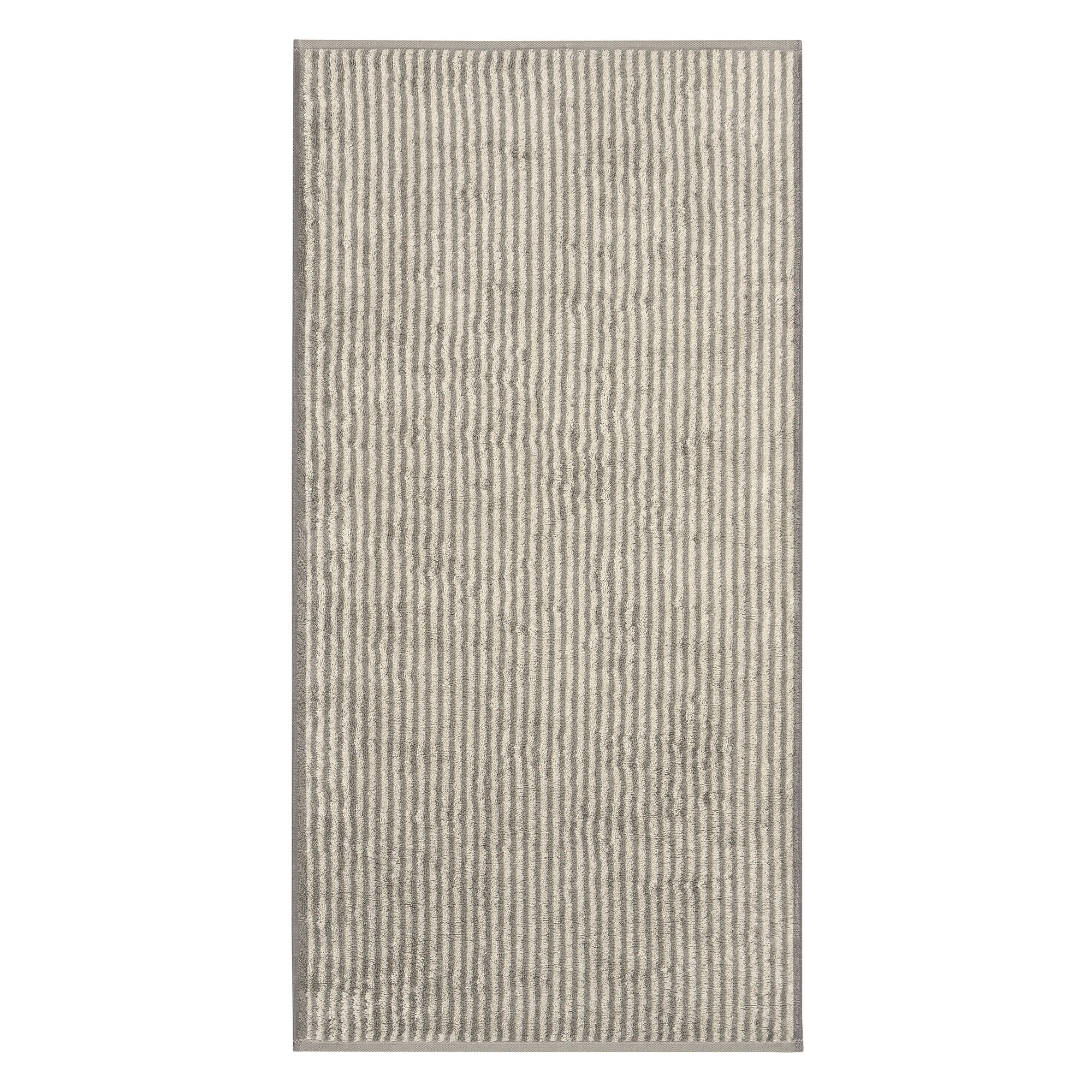 HANDTUCH TWO-TONE STRIPES 480 GRAPHIT - 70 - Grau, Textil (50/100cm) - Cawoe