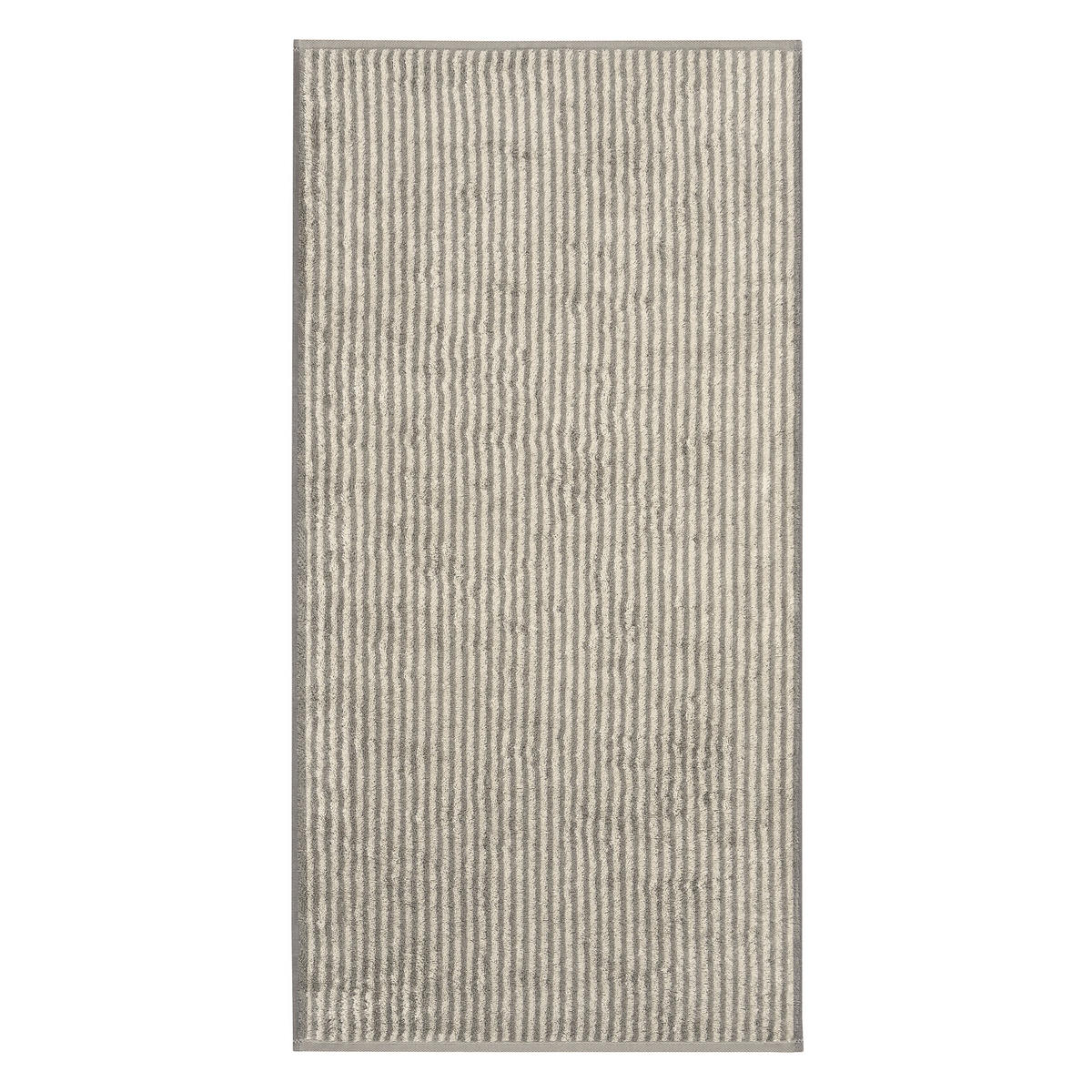HANDTUCH TWO-TONE STRIPES 480 GRAPHIT - 70 - Grau, Textil (50/100cm) - Cawoe