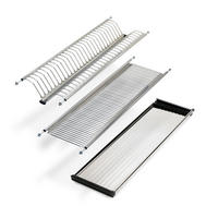 ABTROPFGESTELL aus rostfreiem Stahl Drynox, Modul 900mm, Edelstahl - Edelstahlfarben, Metall (25/14/88.5cm) - EMUCA