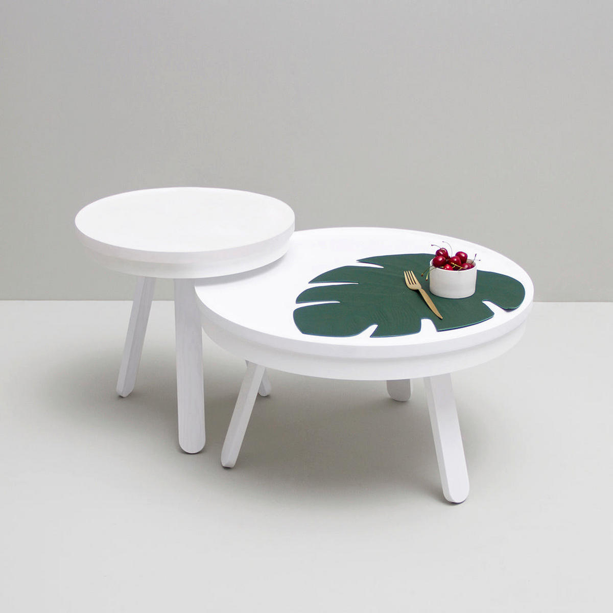 COUCHTISCH Batea M mit Stauraum - Weiß, Holz (62/62/35cm) - Woodendot