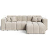 ECKSOFA Loopo Beige Rechts - Beige, Holz/Textil (265/180cm) - Graingold