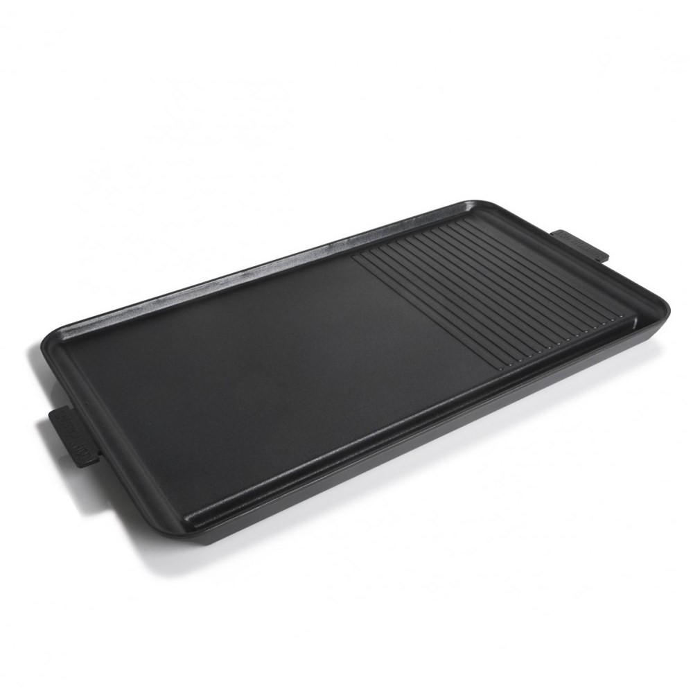 PFANNE Schwarz 53/28/2.5 cm TS271 - Schwarz, Metall (53cm) - Tiross 