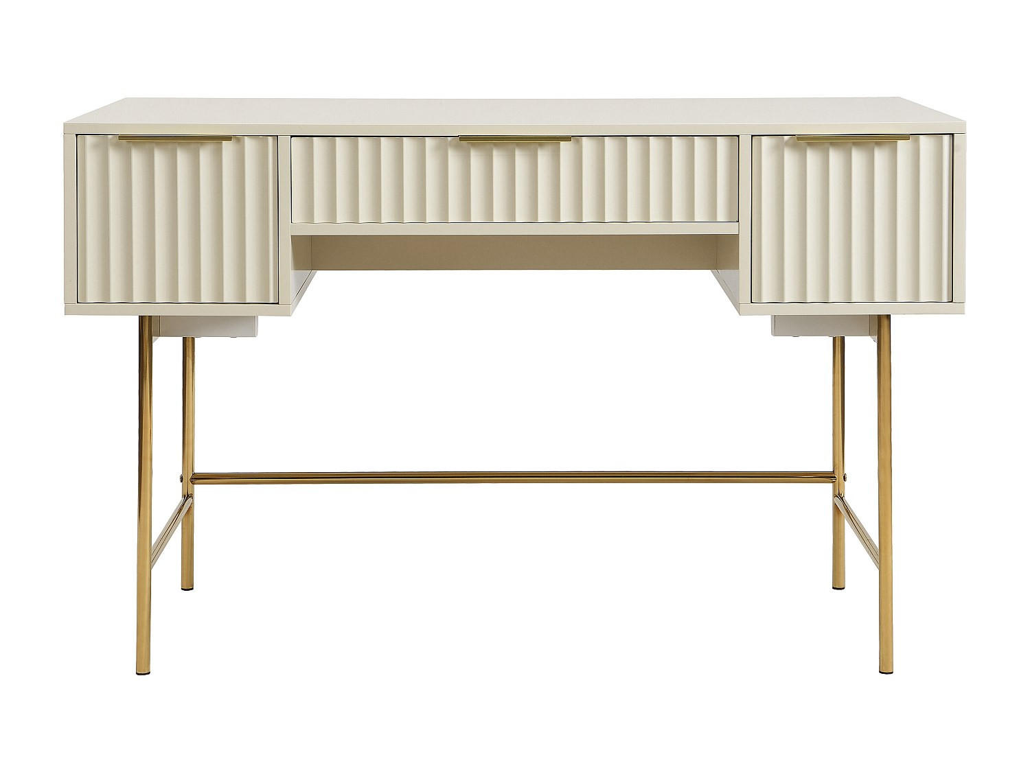 SCHREIBTISCH - 120 cm x 60 cm - Holz, Platte - Beige VITESDA - Beige, Holz (60/120/75.5cm) - Vente-Unique