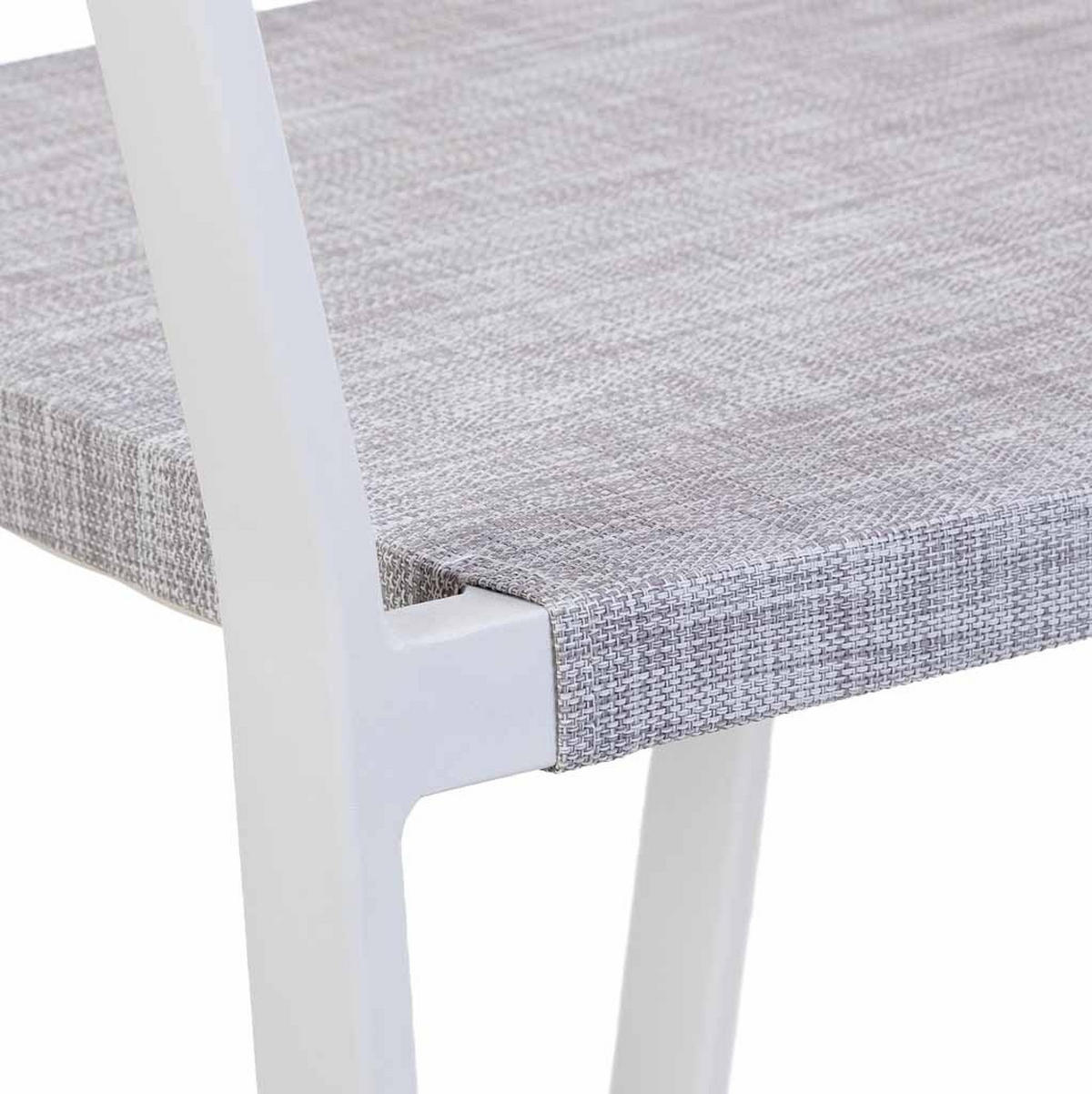 STUHL, weiß, 57x62x78cm - Weiß, Metall (57/78/62cm) - Wanderlust