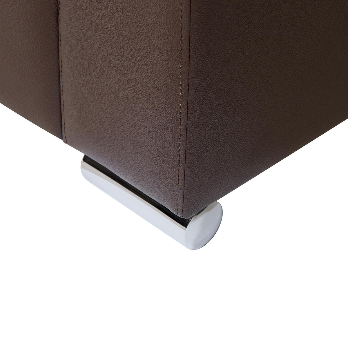 2-SITZER-SOFA Echtleder Braun Helsinki - Dunkelbraun, Leder (152/72/76cm) - Beliani
