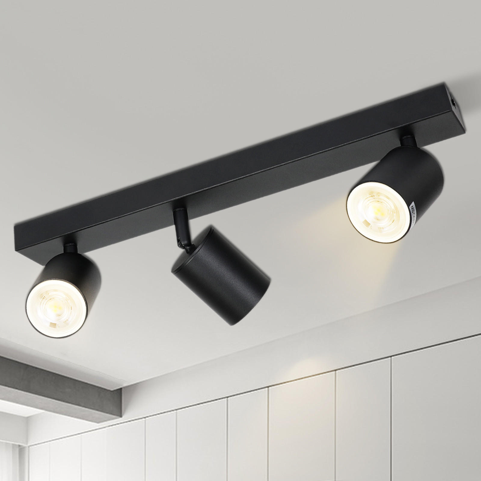 STRAHLER Glanz 42/6/10 cm - Schwarz, Metall (42/6/10cm) - Nettlife