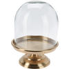 TORTENPLATTE Basic Gold 16.5/16.5/23.5 cm Glas - Goldfarben, Glas (16.5/23.5/16.5cm) - Mondex