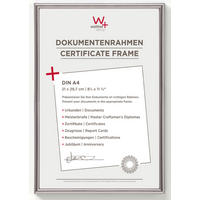 BILDERRAHMEN Galeria Kst.Rahmen 21x29,7 cm STAHL - Edelstahlfarben, Kunststoff (22.1/30.8/1.9cm) - walther design