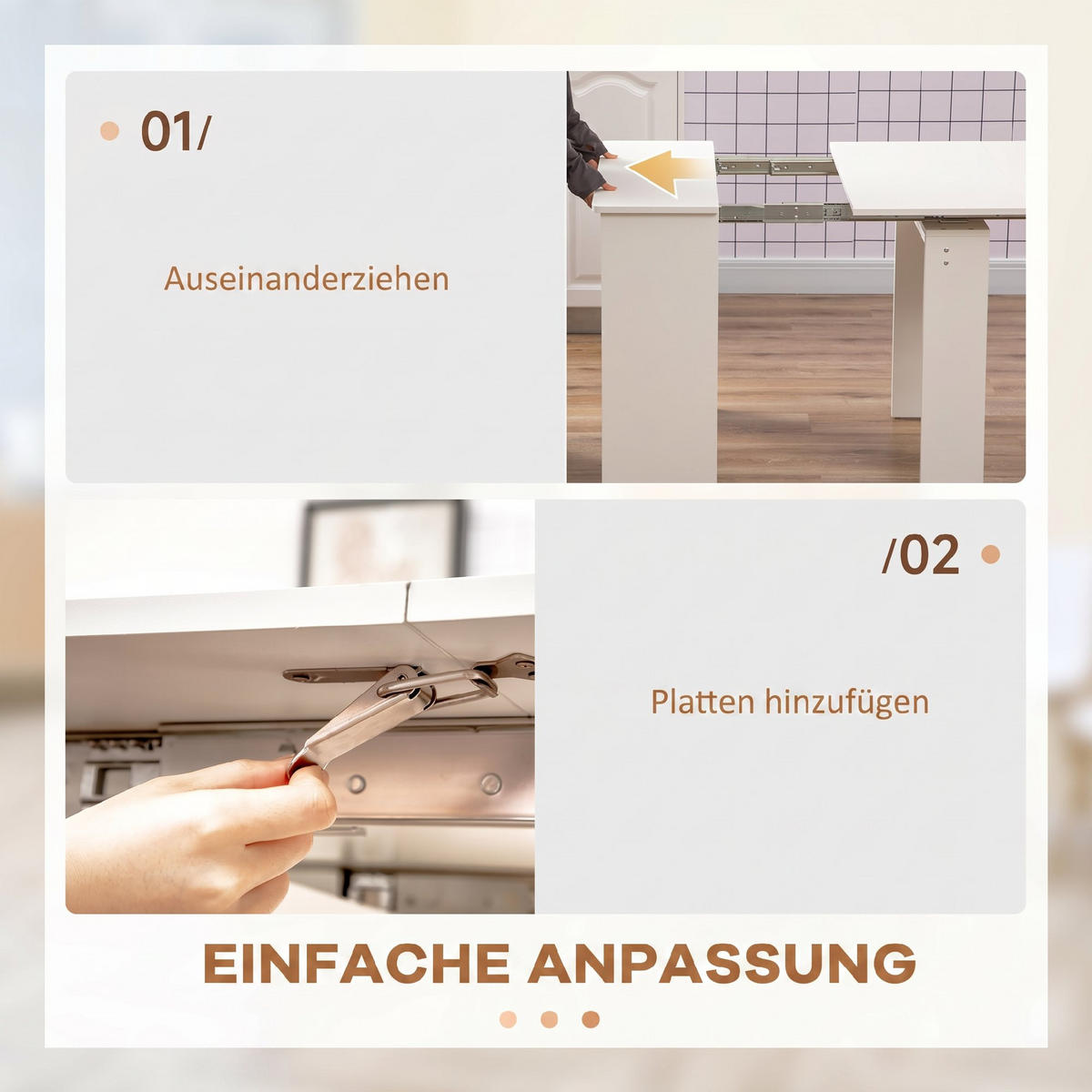 ESSTISCH Weiß 180.0/85.0/75.0 - Weiß, Holzwerkstoff (180/85/75cm)