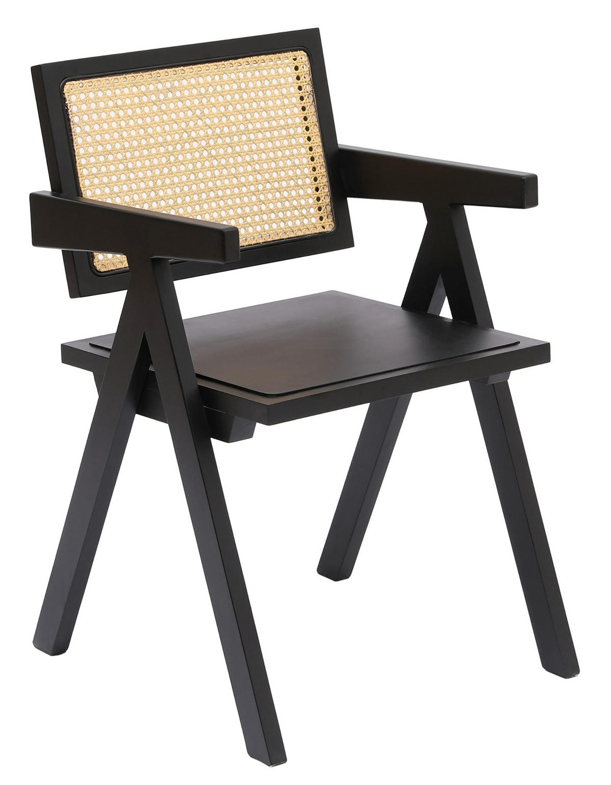 STUHL 1er-Set Holz Schwarz - Schwarz, Holz (51/80/54cm) - Nordlys