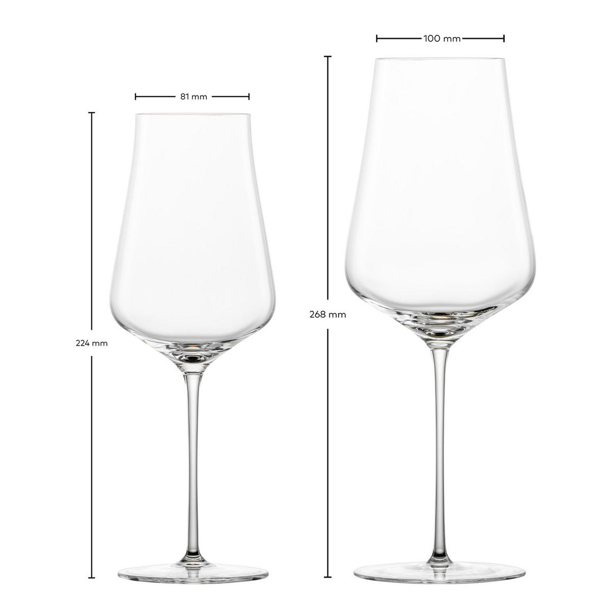 BORDEAUX- UND WEISSWEINGLÄSER Duo transparent 4er Set - Transparent, Glas - Zwiesel Glas