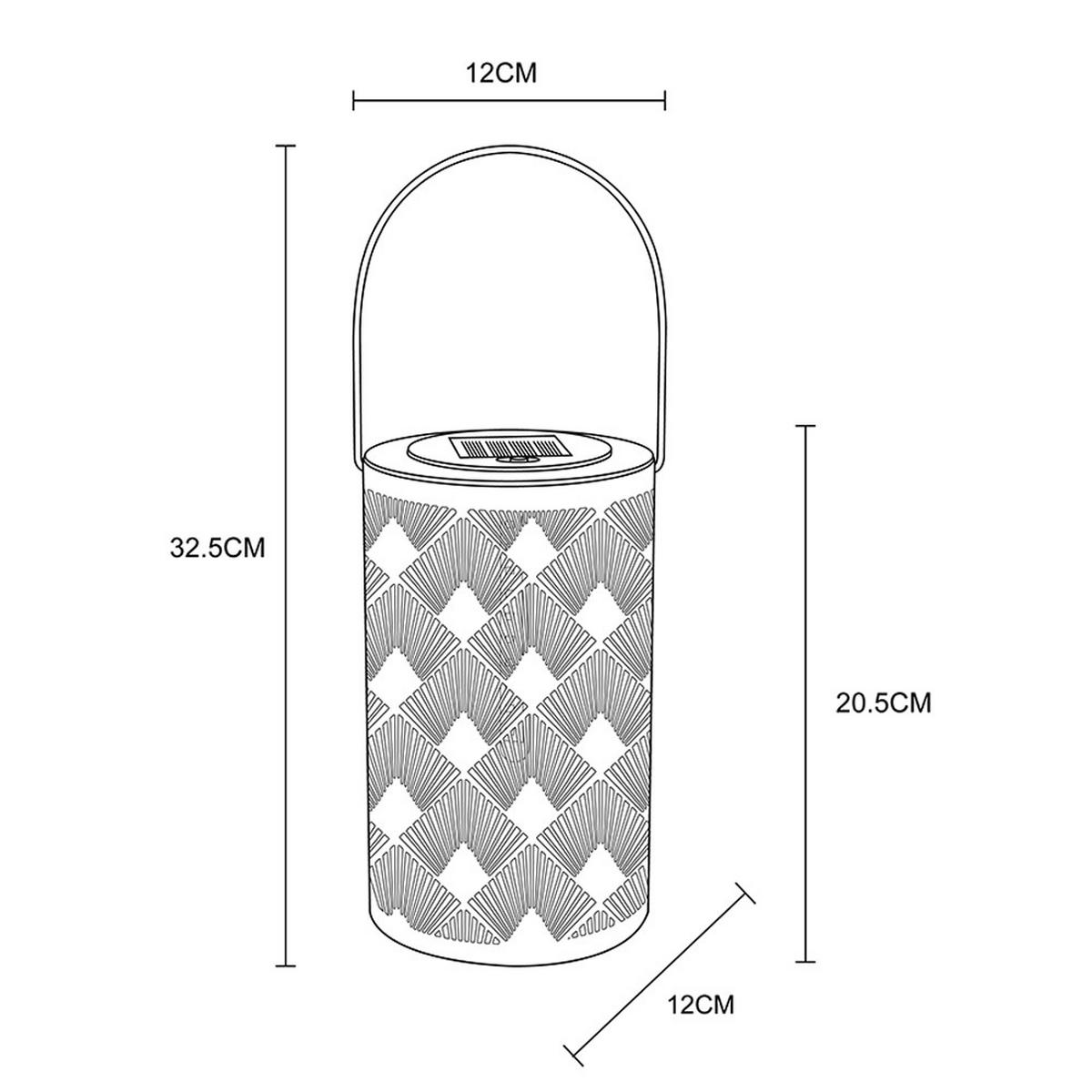LED AUSSENLEUCHTE Metall Gold Schwarz - Goldfarben, Kunststoff (12/12/32.5cm) - Globo Lighting