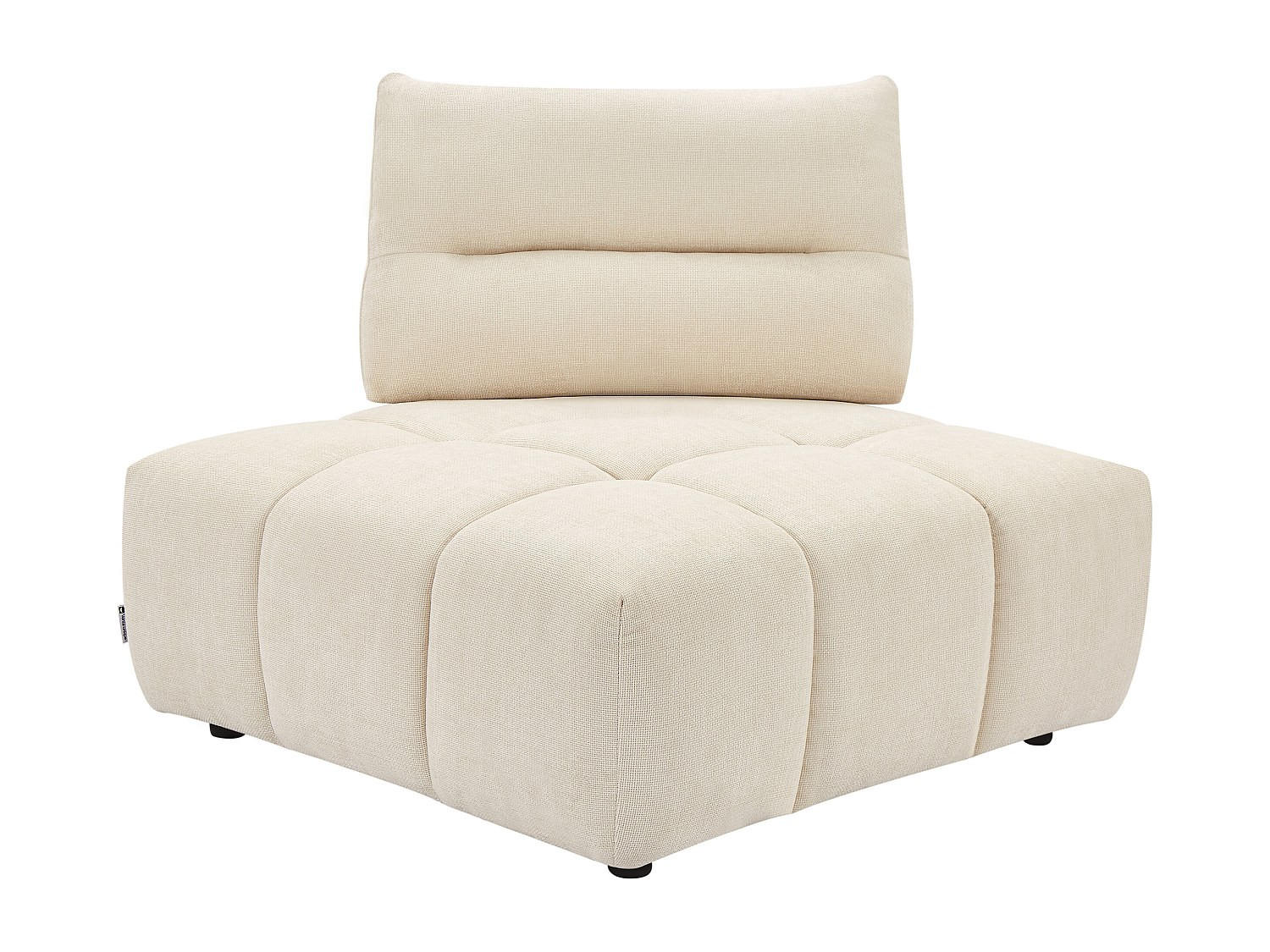 SESSEL mit gerader Rückenlehne - 1 Person - Stoff - Beige - - Beige, Textil (113/93/113cm) - Vente-Unique