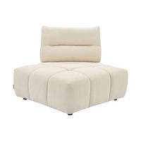 SESSEL mit gerader Rückenlehne - 1 Person - Stoff - Beige - - Beige, Textil (113/93/113cm) - Vente-Unique