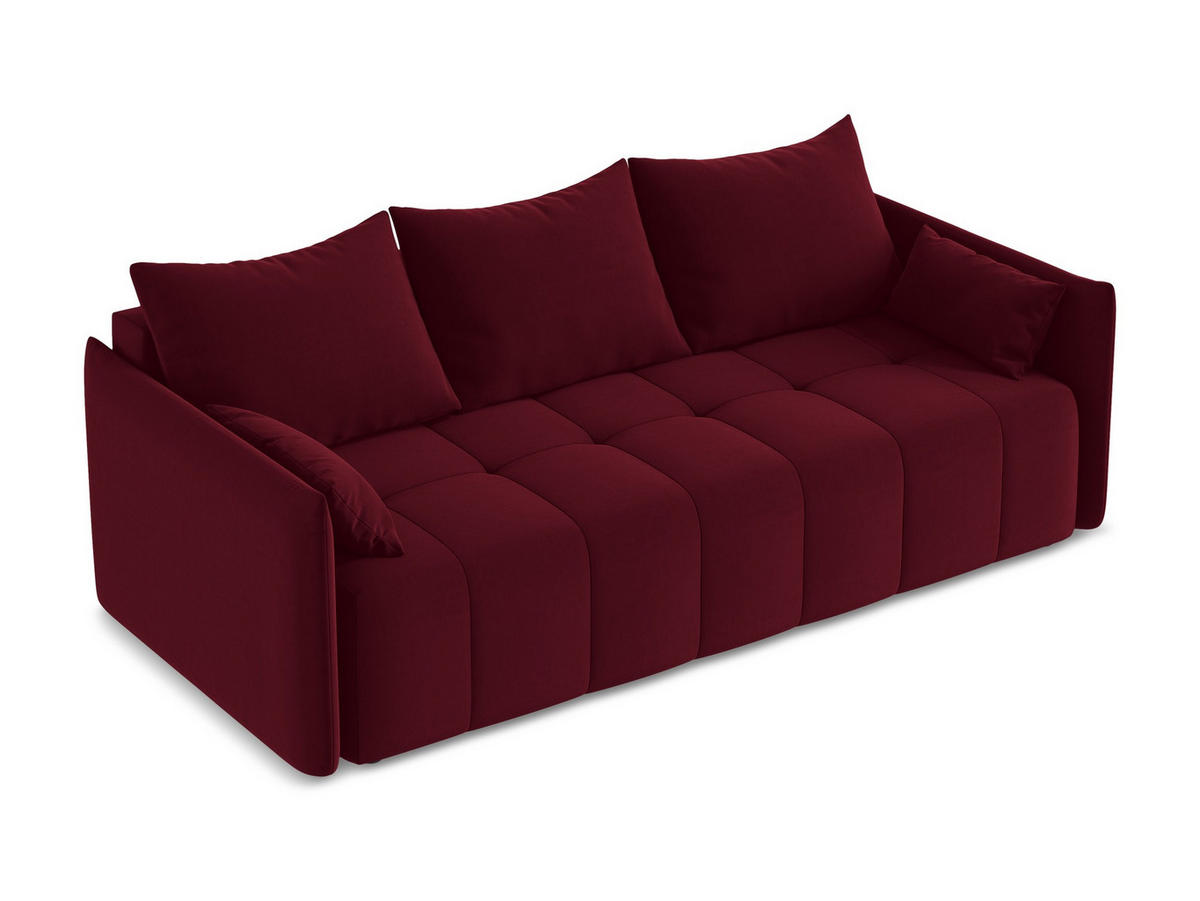 POUF Strukturstoff Grau - Hellgrau/Schwarz, Holzwerkstoff/Kunststoff (75/37/75cm) - Makamii