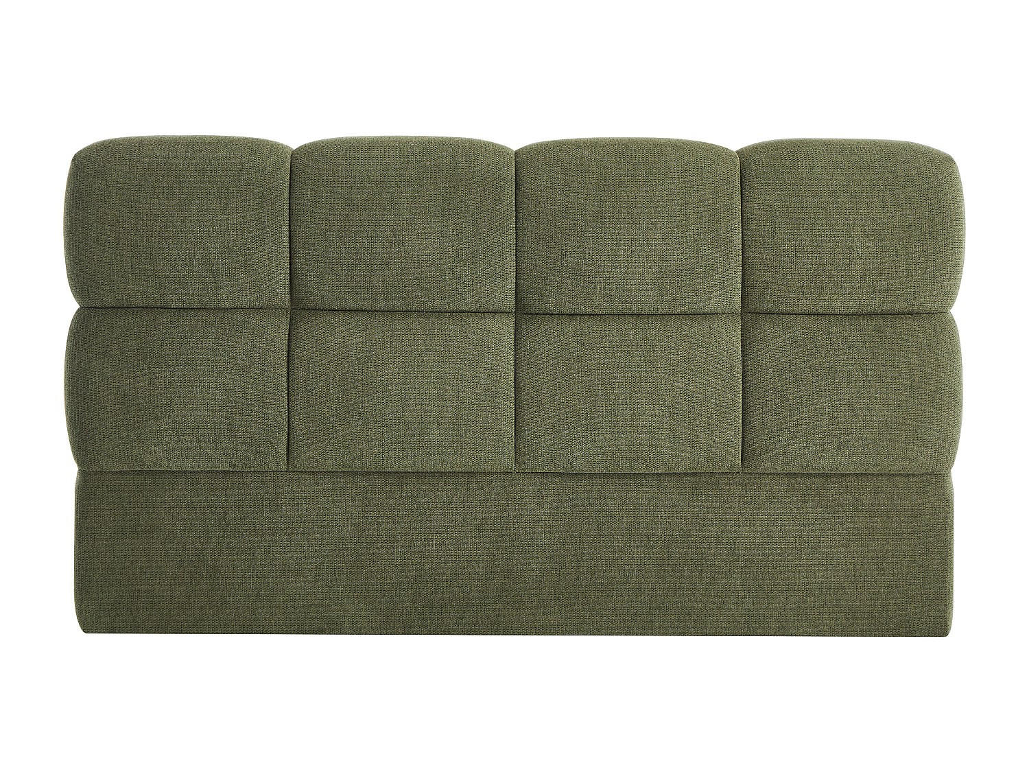 BETTKOPFTEIL - 2 Personen - stoff - grün Damado - Grün, Textil (190/94/18cm) - Vente-Unique