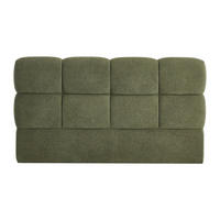 BETTKOPFTEIL - 2 Personen - stoff - grün Damado - Grün, Textil (190/94/18cm) - Vente-Unique