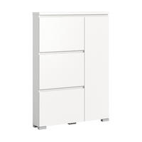 SCHUHSCHRANK Shoelove 18/95/130 cm - Weiß, Holzwerkstoff (95/130/18cm) - Xonox