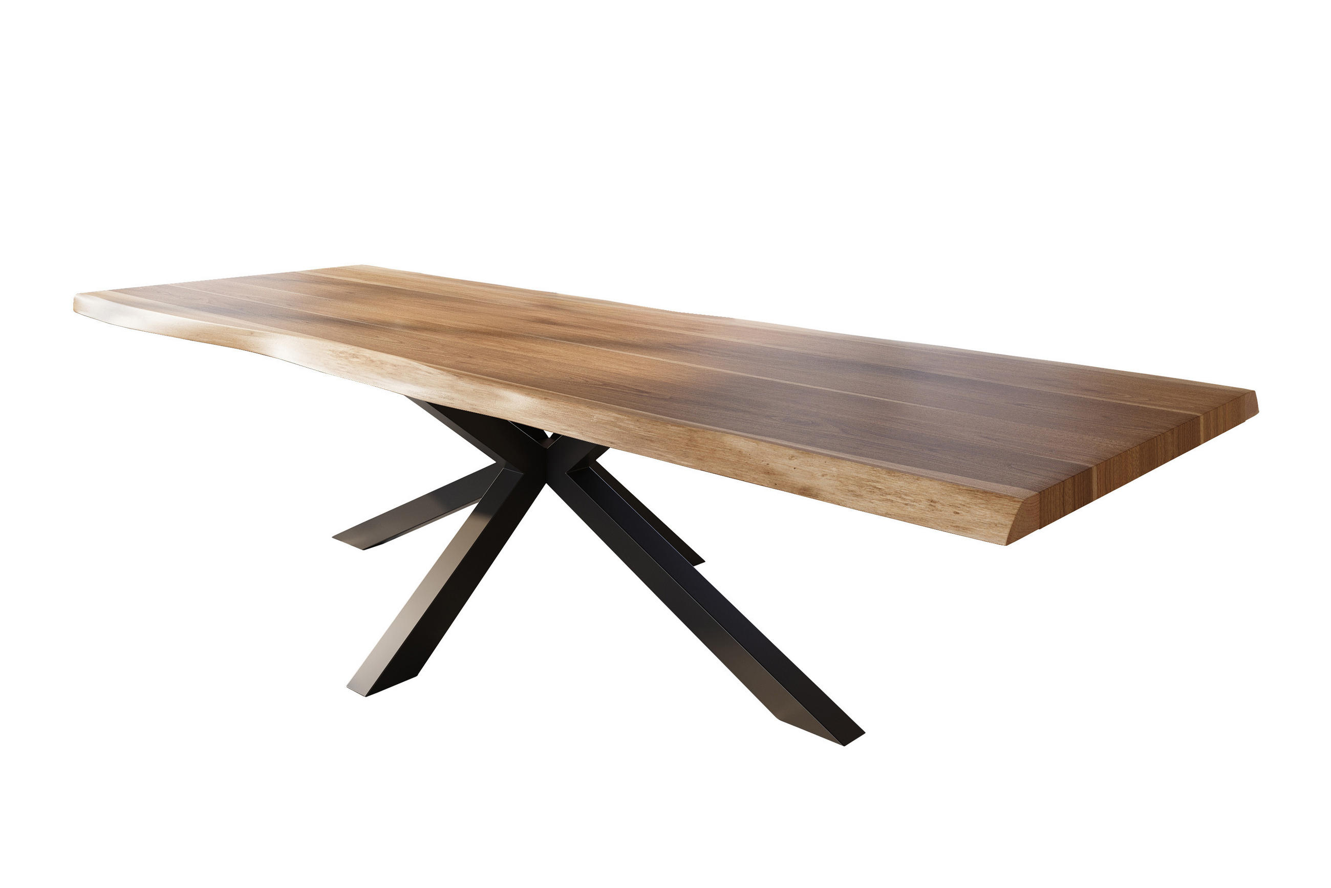 ESSTISCH TITAN - Beige/Schwarz, Holz (120/350/79cm) - SAM