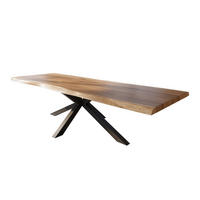 ESSTISCH TITAN - Beige/Schwarz, Holz (120/350/79cm) - SAM