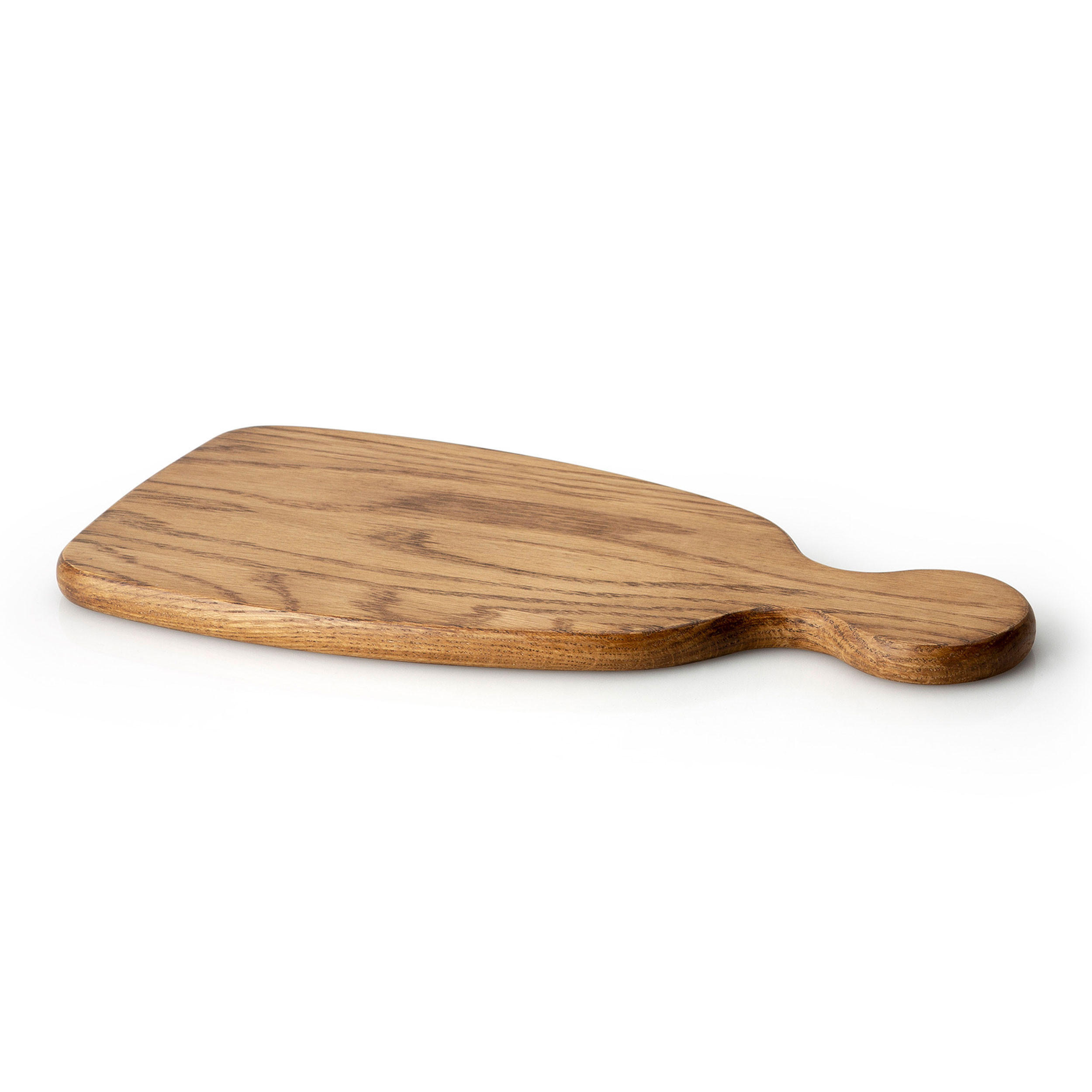 SCHNEIDEBRETT mit Griff, Eichenholz, 34.5 x 16.5 cm - Braun, Holz (17/34cm) - Continenta