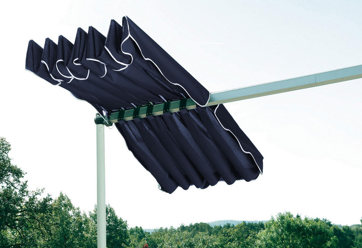 ERSATZDACH Markise Dubai 375x225 cm Blau - Blau, Textil (375/1/225cm) - QUICK STAR