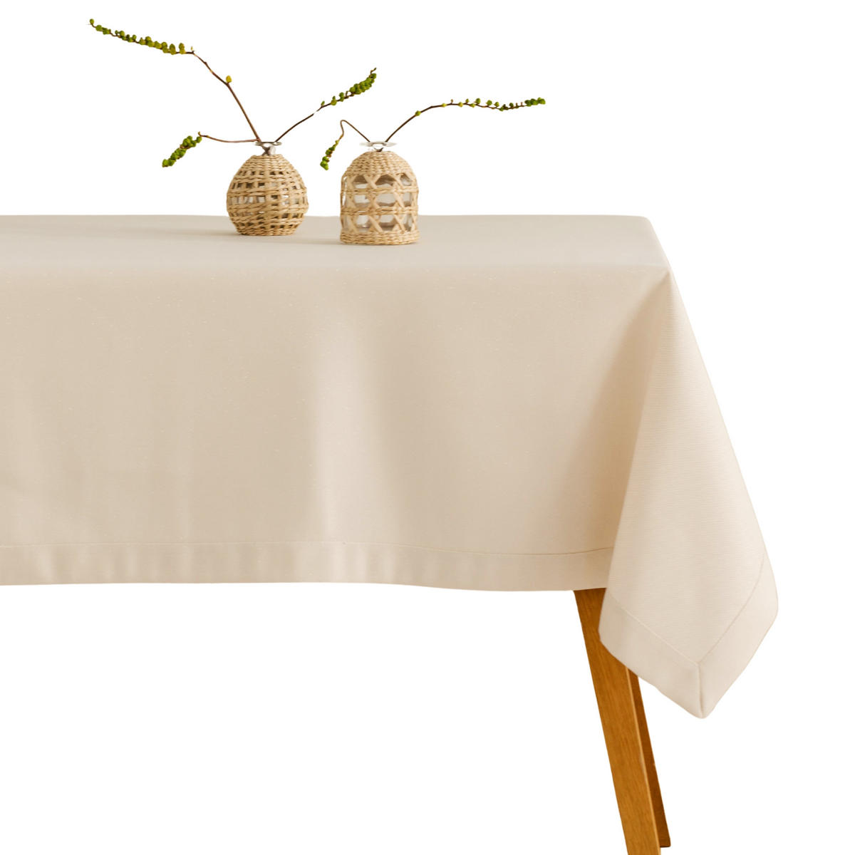 TISCHDECKE Sausa 130x180 cm, Beige - Beige, Textil (180/130/1cm) - home&you