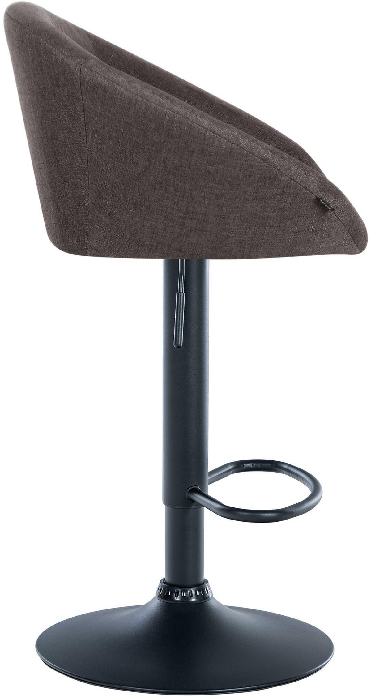 BARHOCKER Stoff dunkelgrau - Dunkelgrau, Textil (55/86/51cm) - CLP