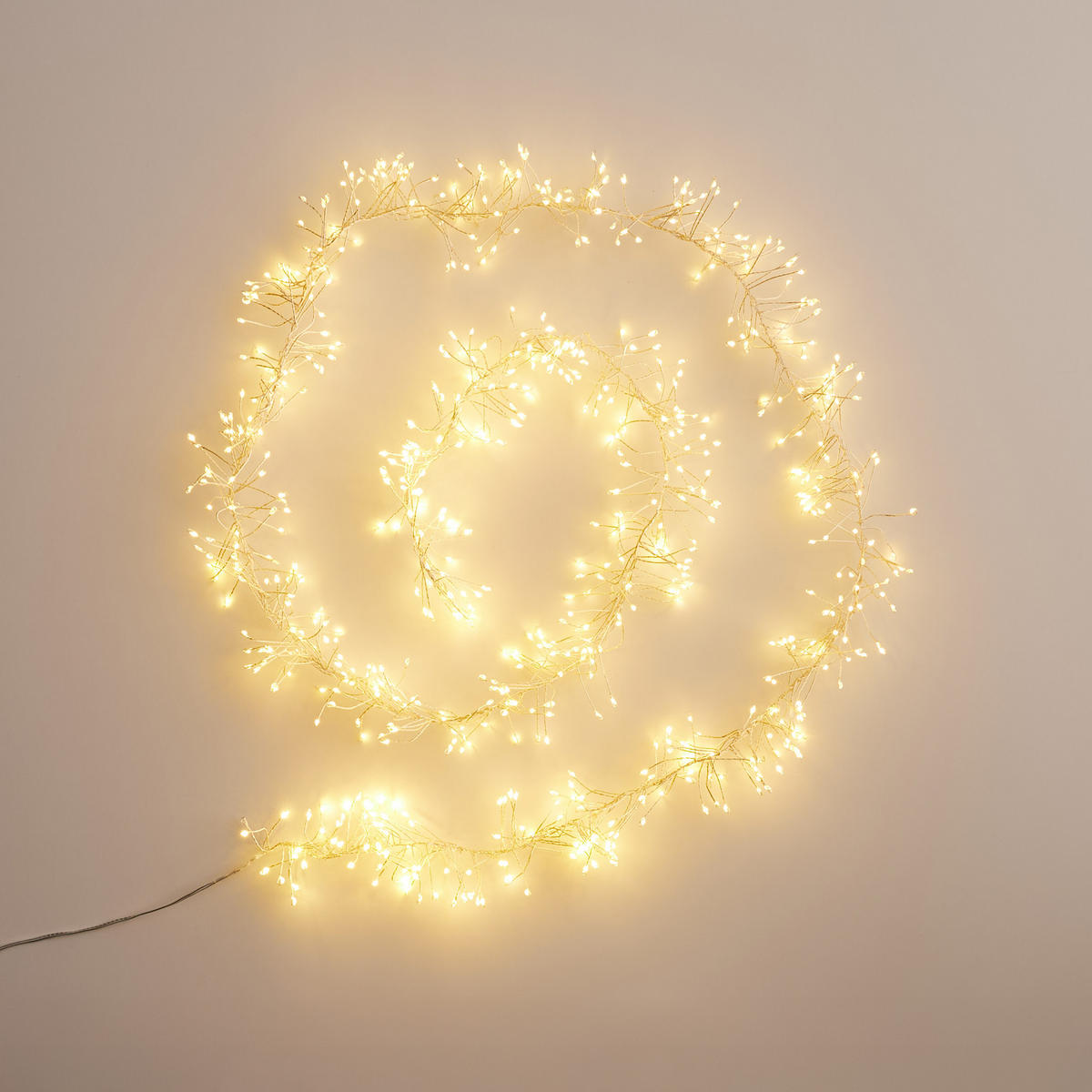 LICHTERKETTE Metwire, Silber, 9x9x500 cm, Dekorative Weihnachtsdeko - Silberfarben, Metall (500cm) - home&you