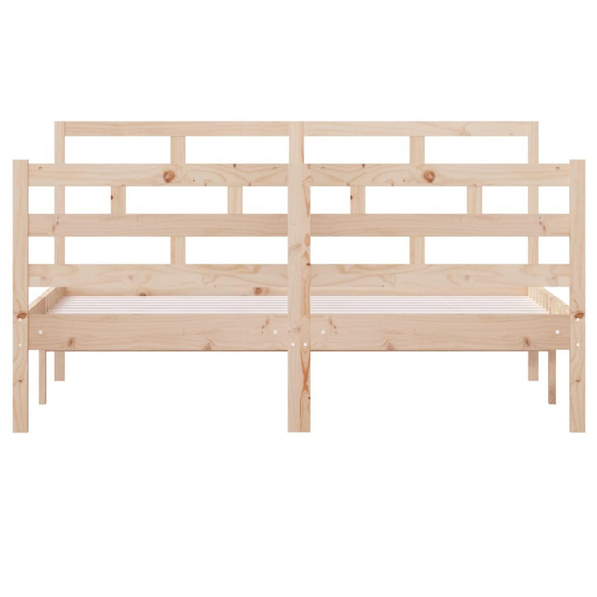 BETT Kent 146/195.5 cm - Braun, Holz (140/190cm) - Nettlife