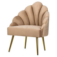 SESSEL Samt Beige - Beige, Textil (63/89/60cm) - Nordlys