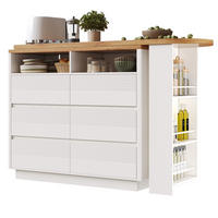 BARTISCH Ausziehbar 137-215x39x102cm 6 Schubladen Stauraum - Weiß, Holzwerkstoff (39/137/102.3cm) - FLIEKS